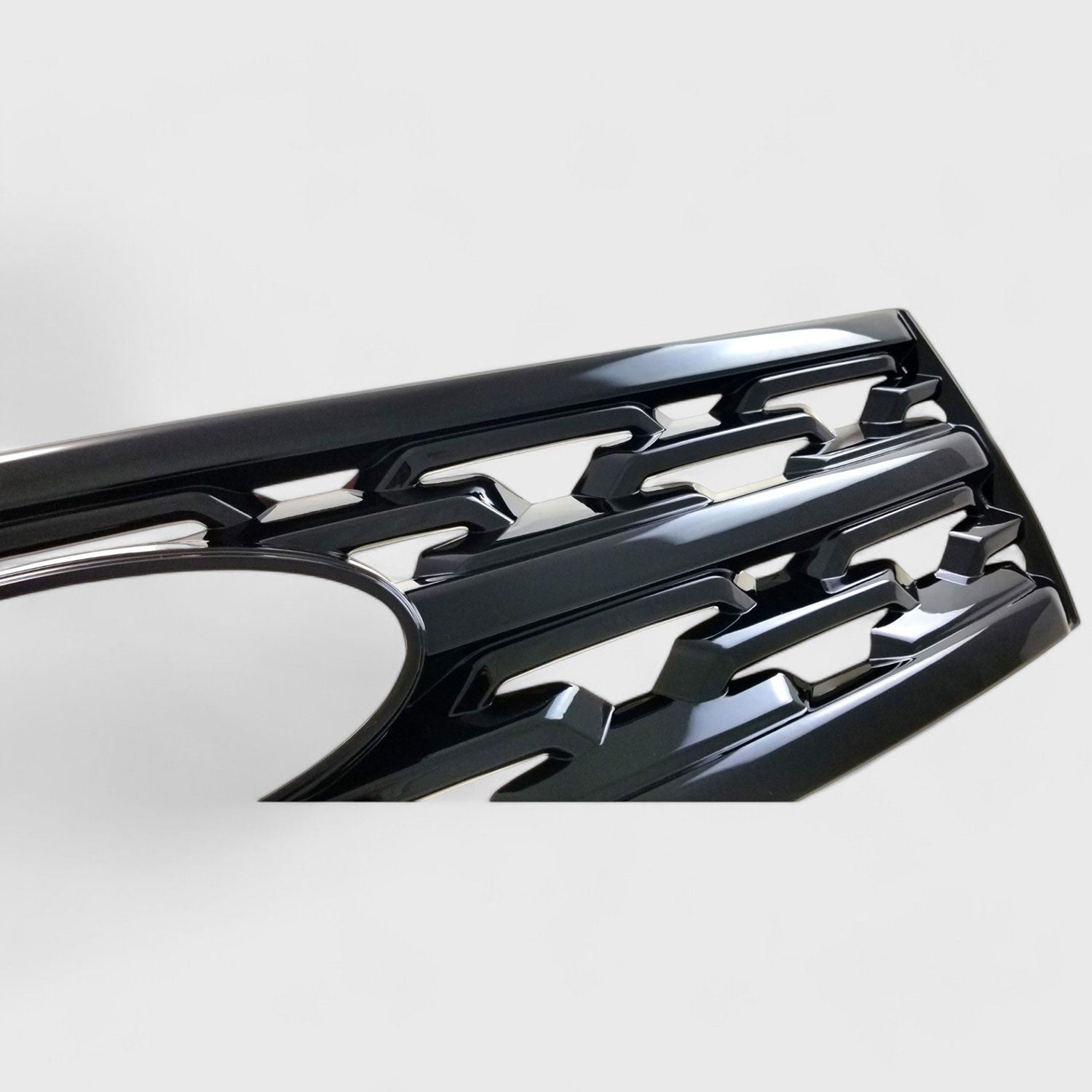 2018-2019 Ford Explorer Grille Overlay Gloss Black 1Pcs ABS Plastic