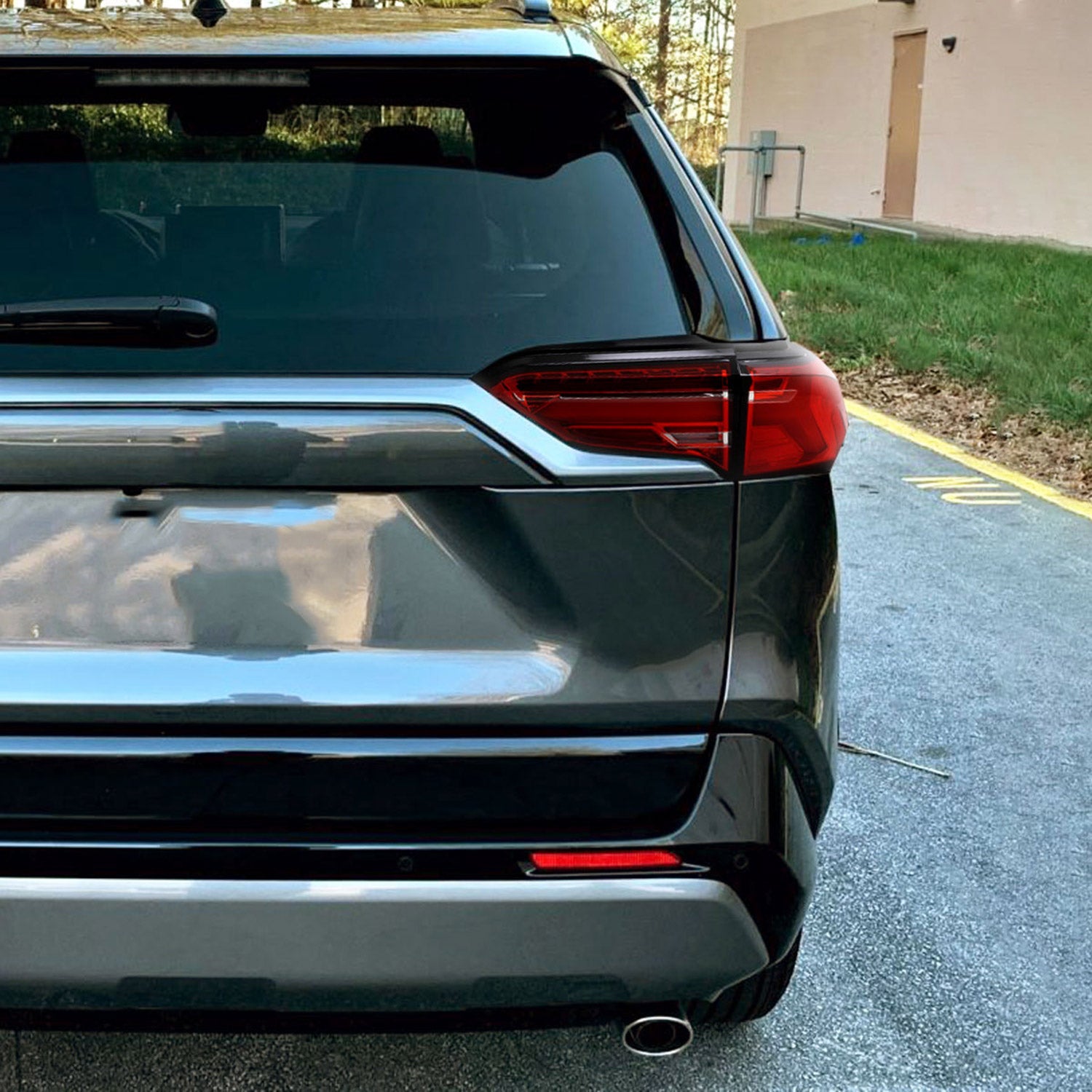 2019-2024 Toyota RAV4 Red LED Bar Sequential Signal Tail Lights Chrome/Red