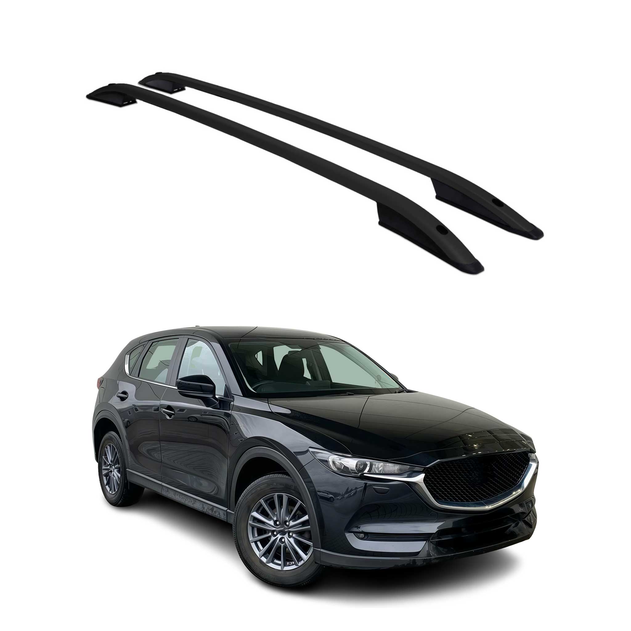 2017-2025 Mazda CX-5 Roof Rack Rails Side Rails Black
