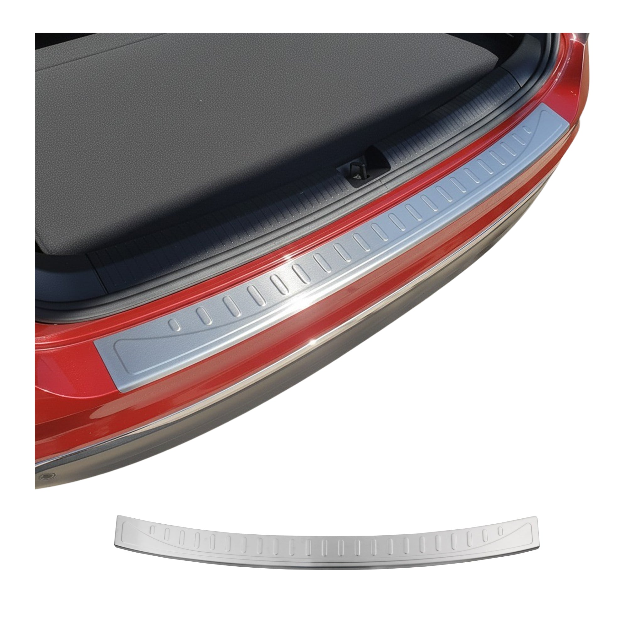 2018-2024 VW Tiguan Rear Bumper Guard Stainless Steel Brushed