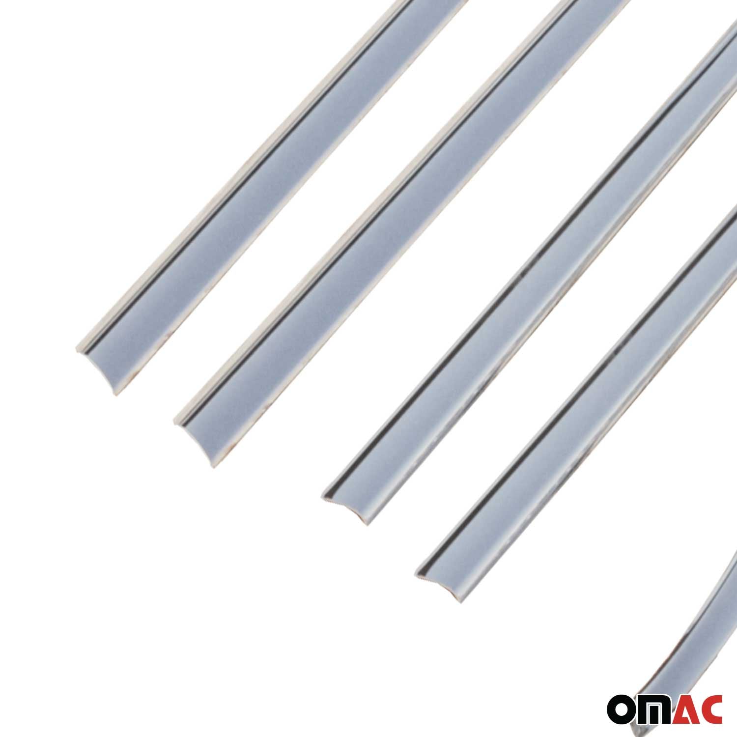 2014-2020 Fiat 500L Window Molding Trim Streamer Stainless Steel Silver 6Pcs