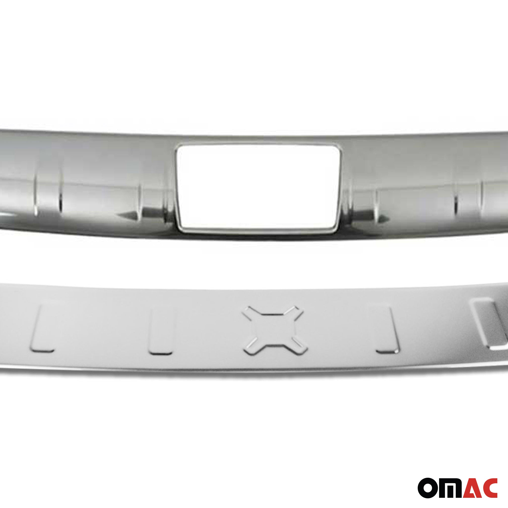 Rear Bumper Guard & Trunk Sill Cover Set for Jeep Renegade 2015-23 S.Steel Gloss