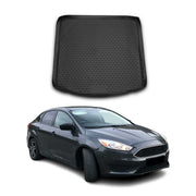 2012-2018 Ford Focus Sedan OMAC Cargo Mats Liner Waterproof TPE Black