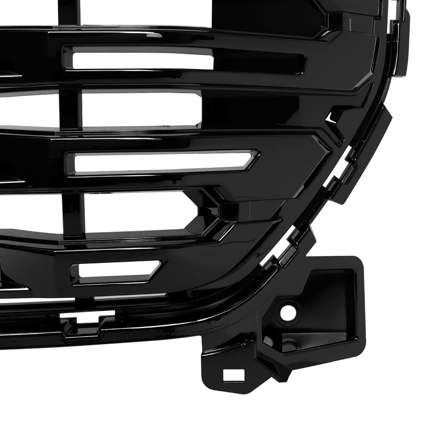 2022-2024 GMC Sierra 1500 Glossy Denali Style Front Upper Mesh Hood Grille