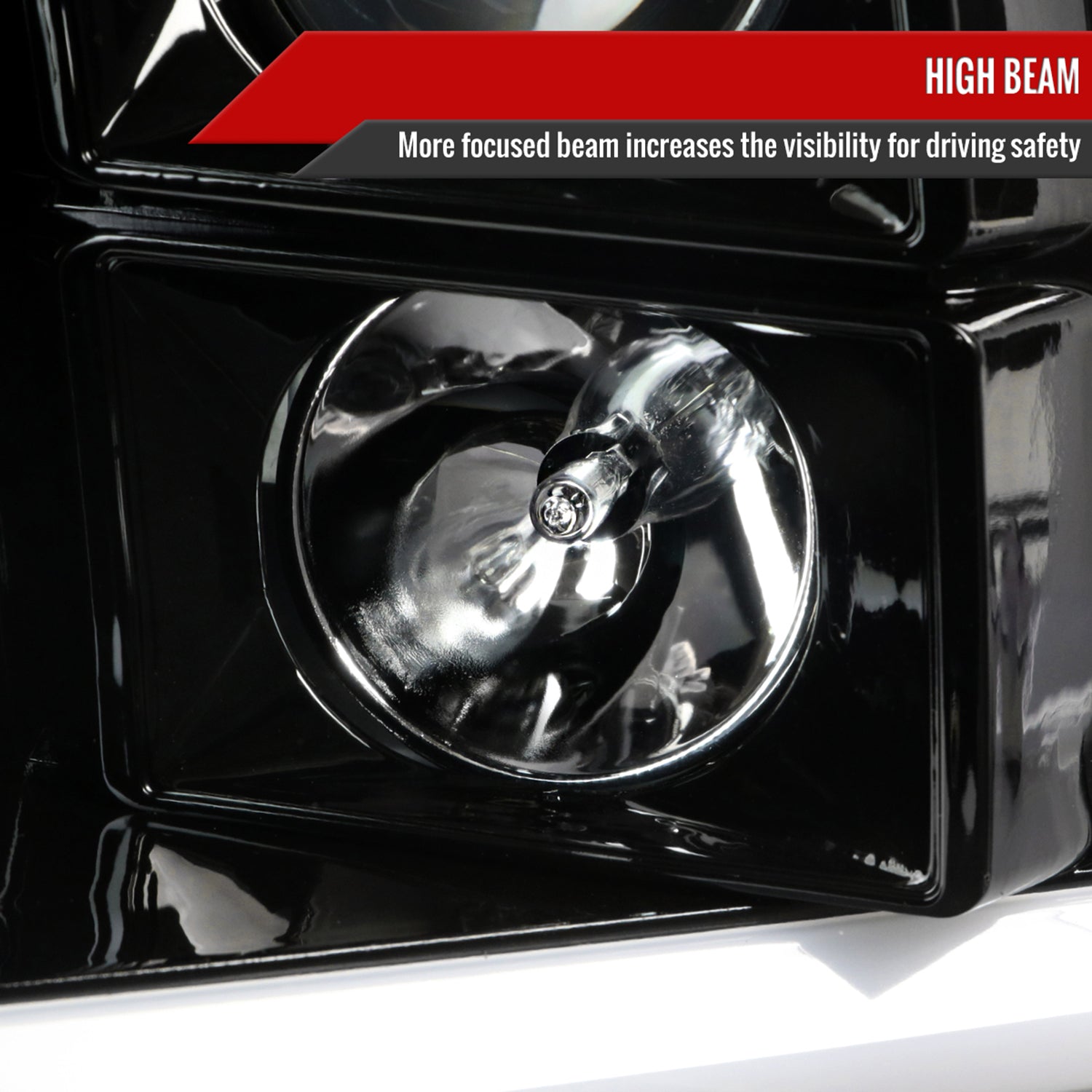 2009-2018 Dodge RAM 1500 / RAM 2500 3500 LED C-Bar Headlights Jet Black