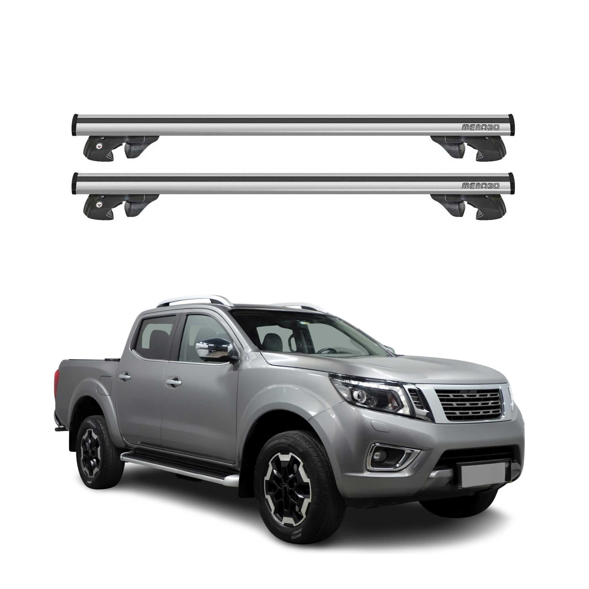 2022-2025 Nissan Frontier Roof Rack Cross Bars Silver