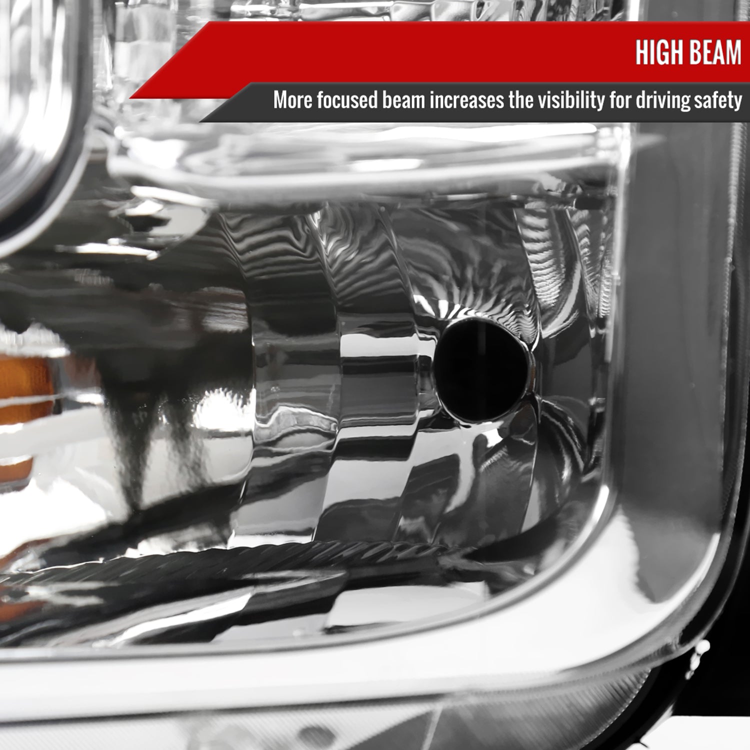 2015-2017 Ford F-150 Replacement Factory Style Headlights Chrome/Clear Lens