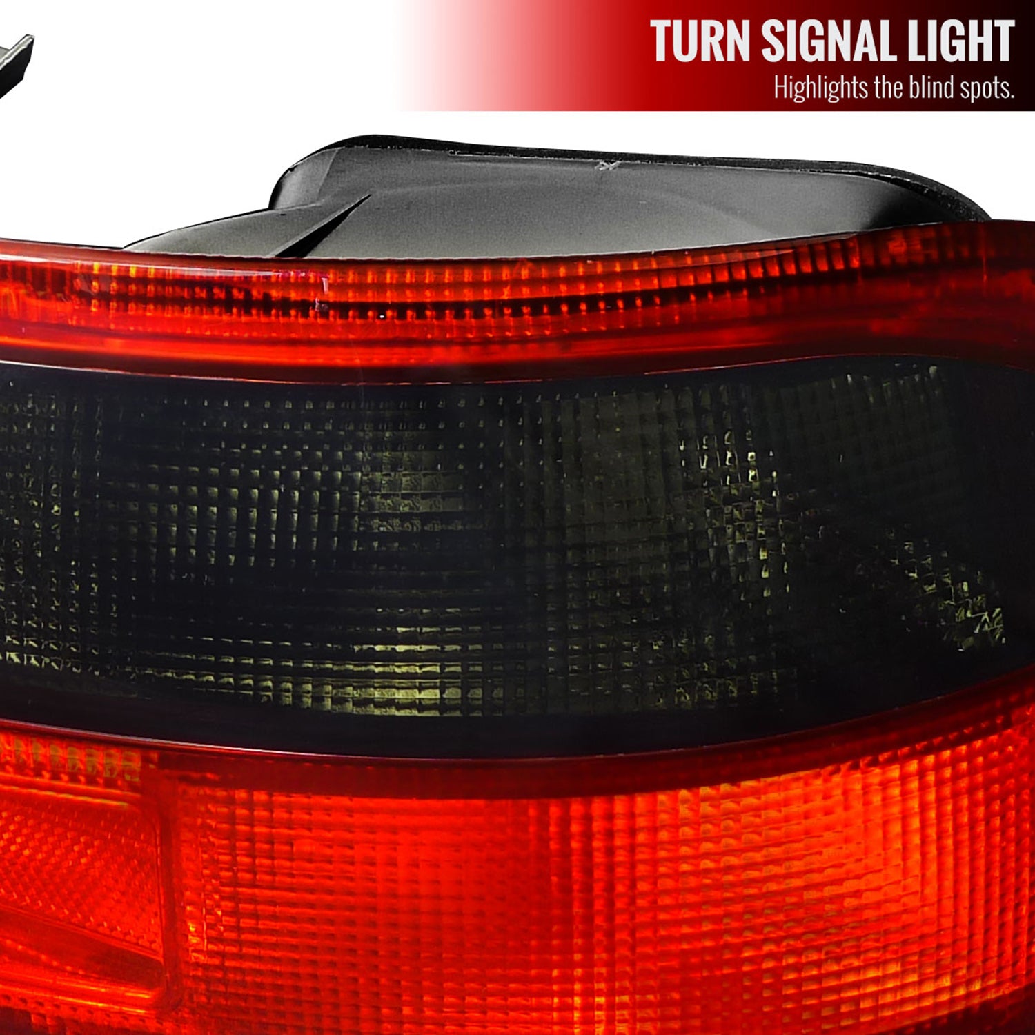 1992-1995 Honda Civic 3DR Hatchback Tail Lights Chrome/Red Smoke Lens