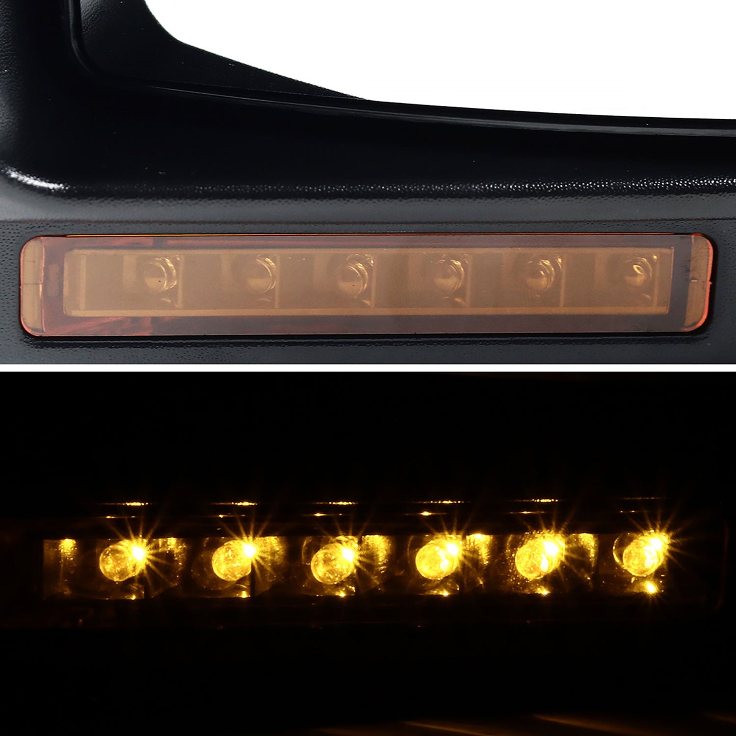 2004-2006 Ford F-150 Heated Towing Mirrors Amber Lens LED Turn Signal Lights