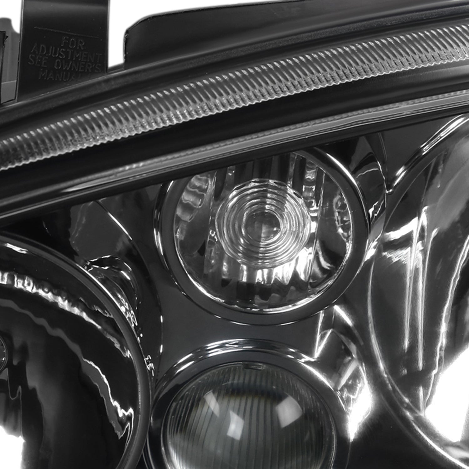 1999-2006 VW Golf Mk4 GTI/R32 Cabrio Factory Style Headlights Matt Black/Clear