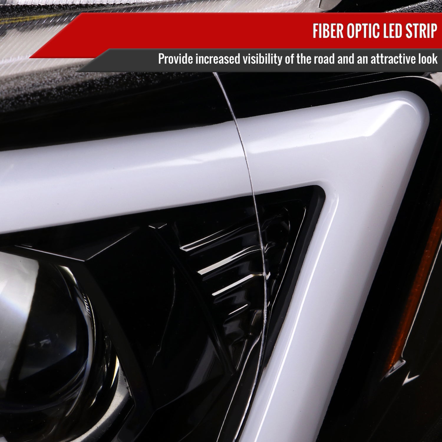 2006-2007 Subaru Impreza WRX STI LED Bar Signal Projector Headlights Black