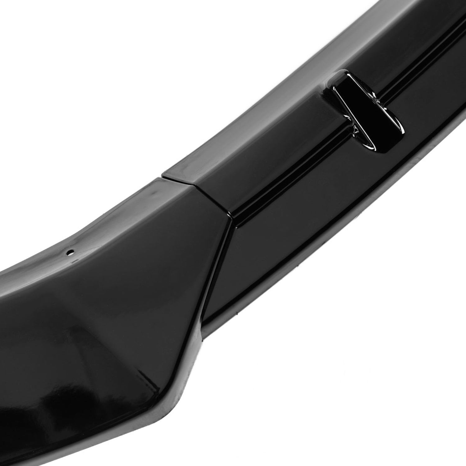 2016-2020 Tesla Model S Glossy Black 3Pcs Front Bumper Lip Splitter Kit