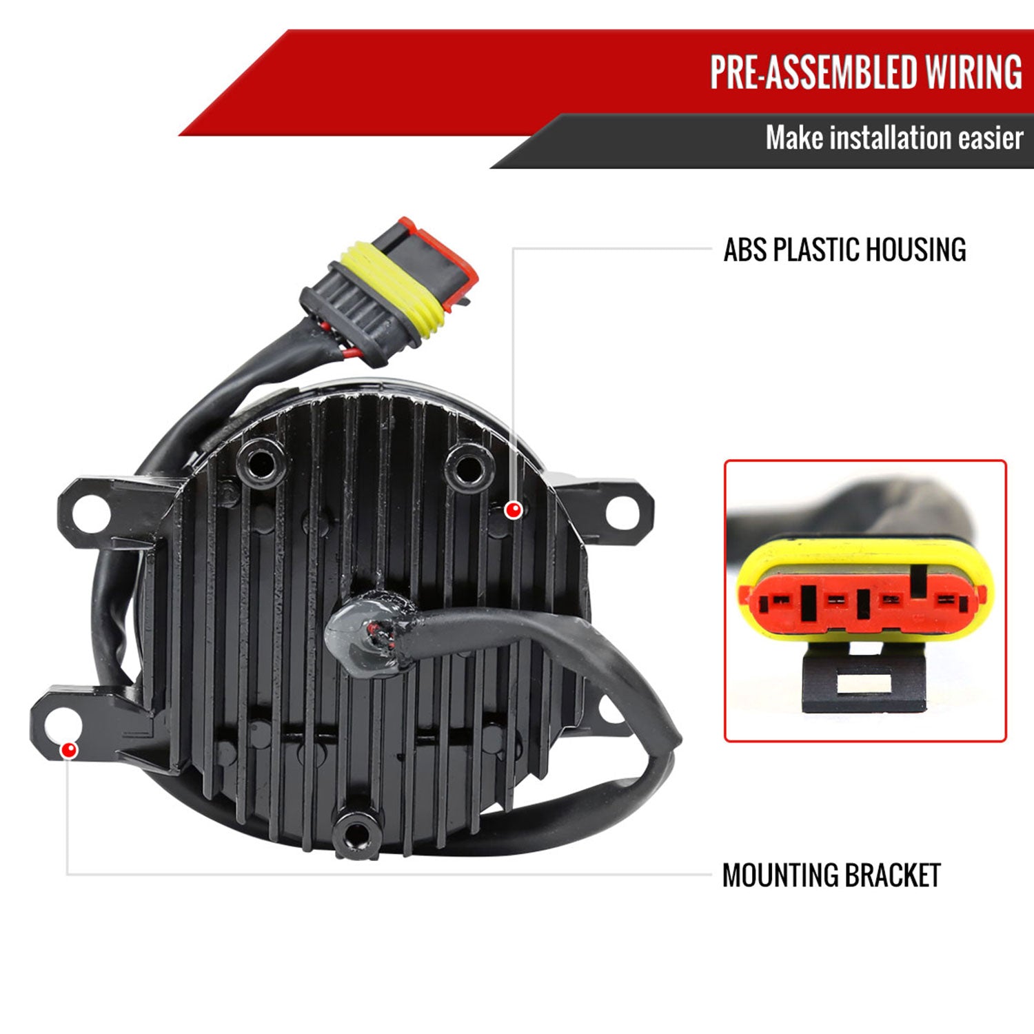 2014-2020 Toyota Tacoma/Tundra/Corolla/Highlander/RAV4 LED Fog Lights Chrome