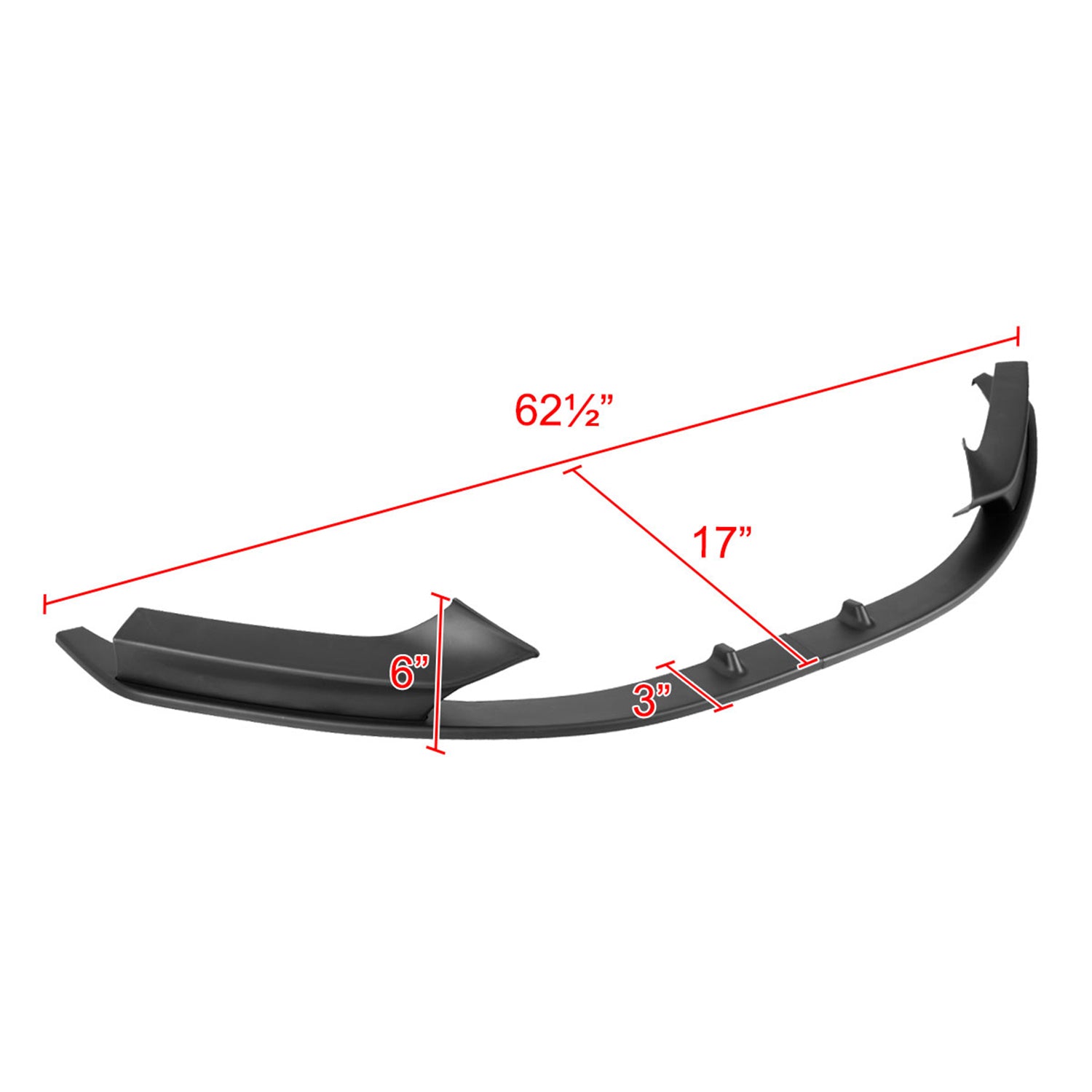 2014-2021 BMW F22/F23 2 Series Sport Matt Black Front Bumper Lip Splitter Kit