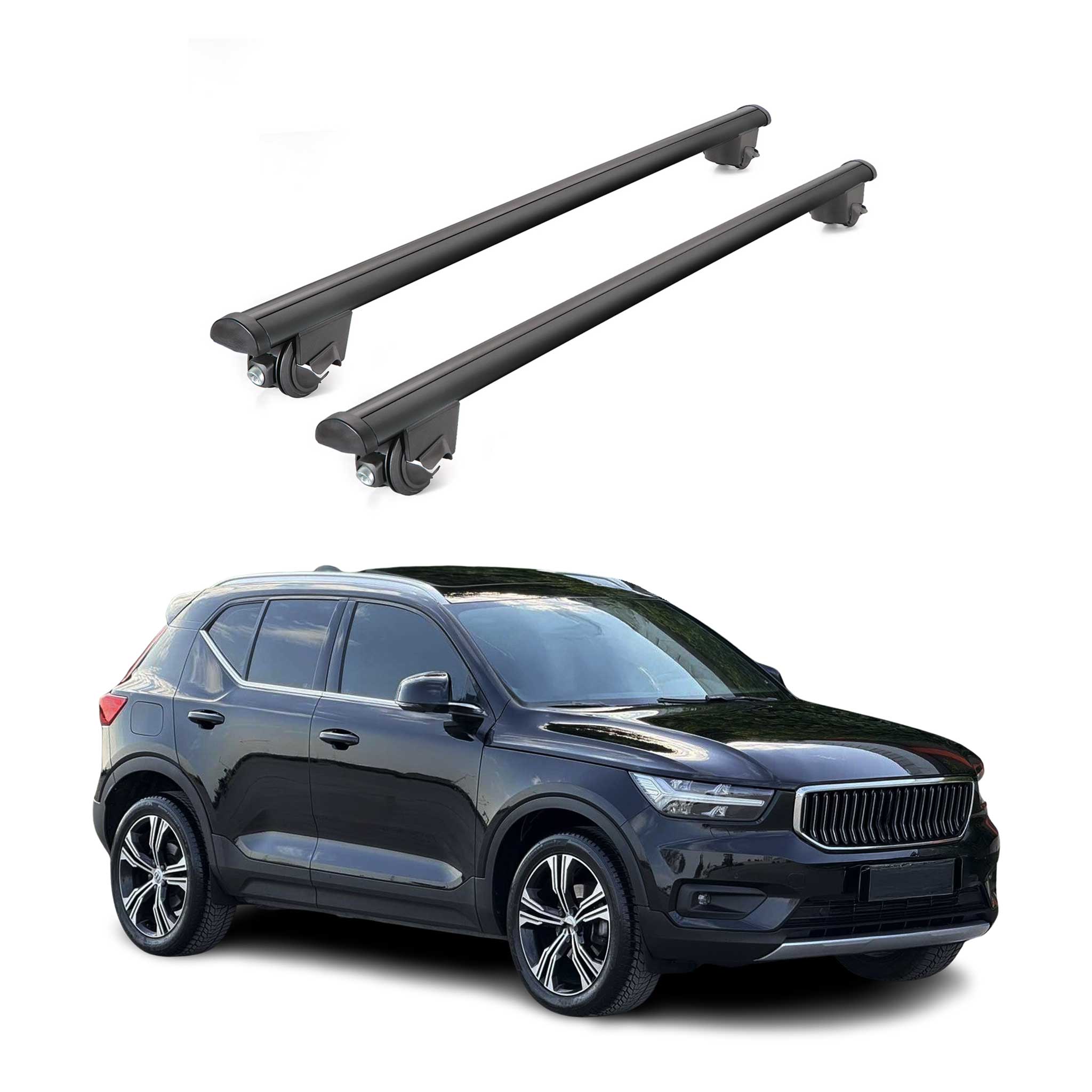 2019-2026 Volvo XC40 Roof Rack Cross Bars Black