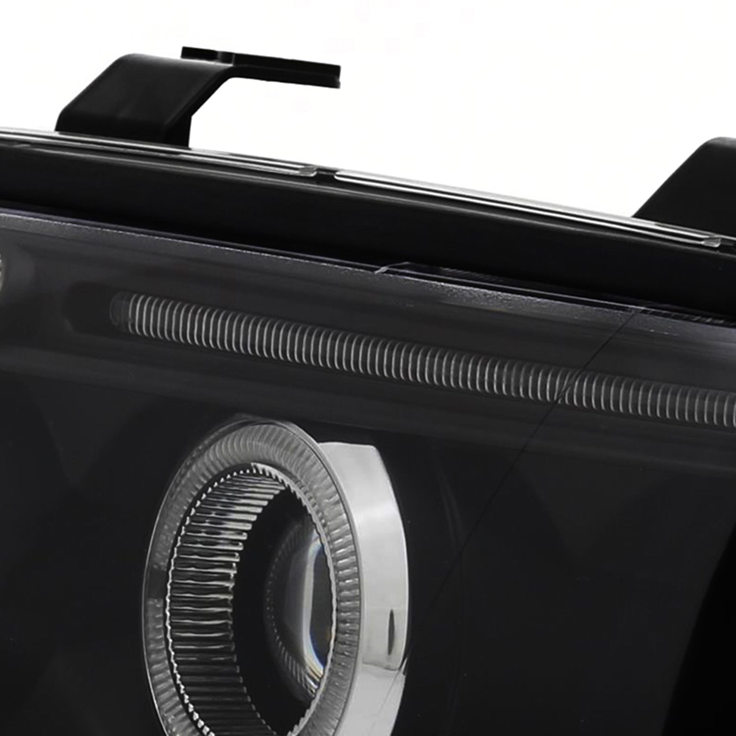 1999-2001 Audi A4/S4 Dual Halo Projector Headlights Matte Black/Clear Lens