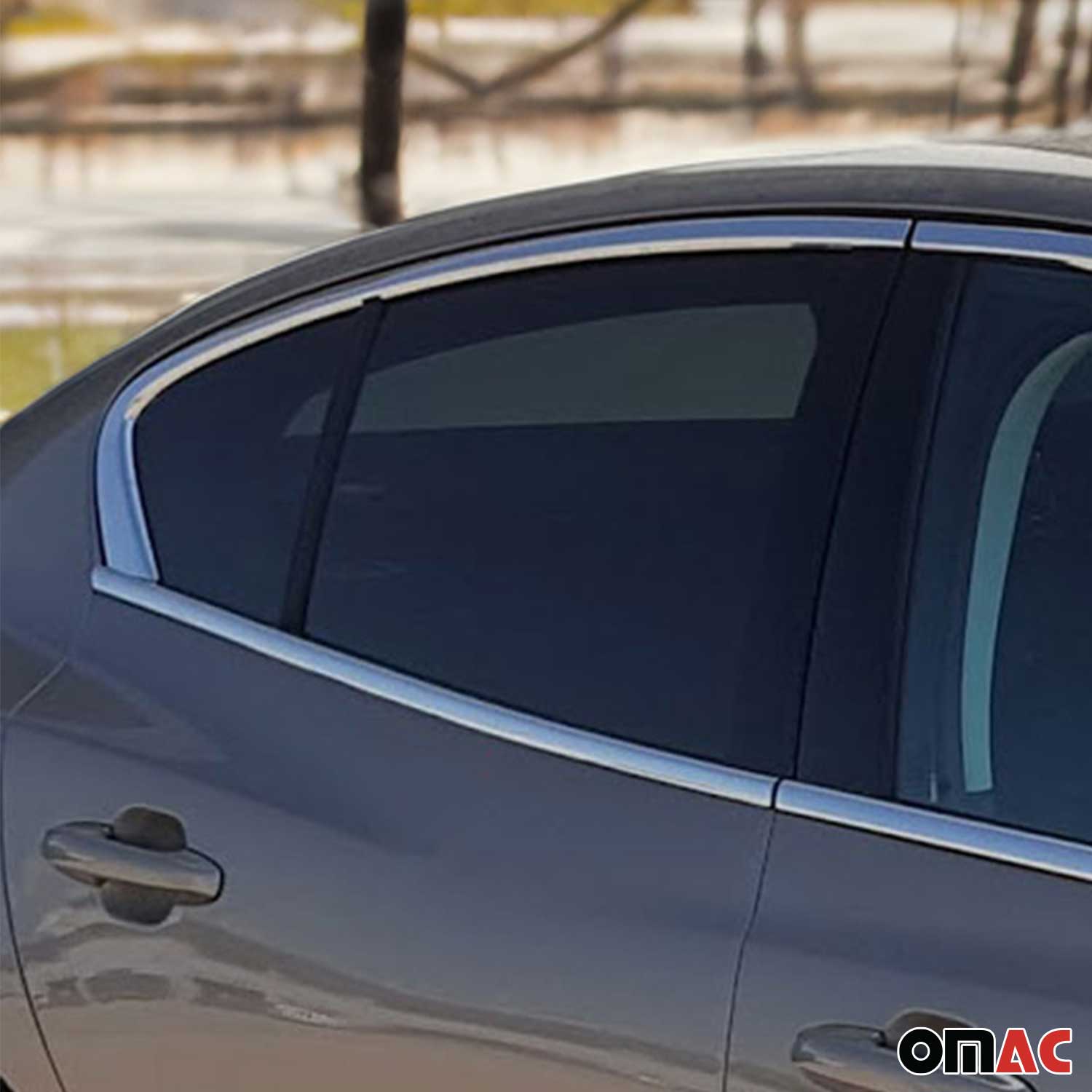 2018-2024 Ford Focus Window Molding Trim Streamer Stainless Steel Silver 8x