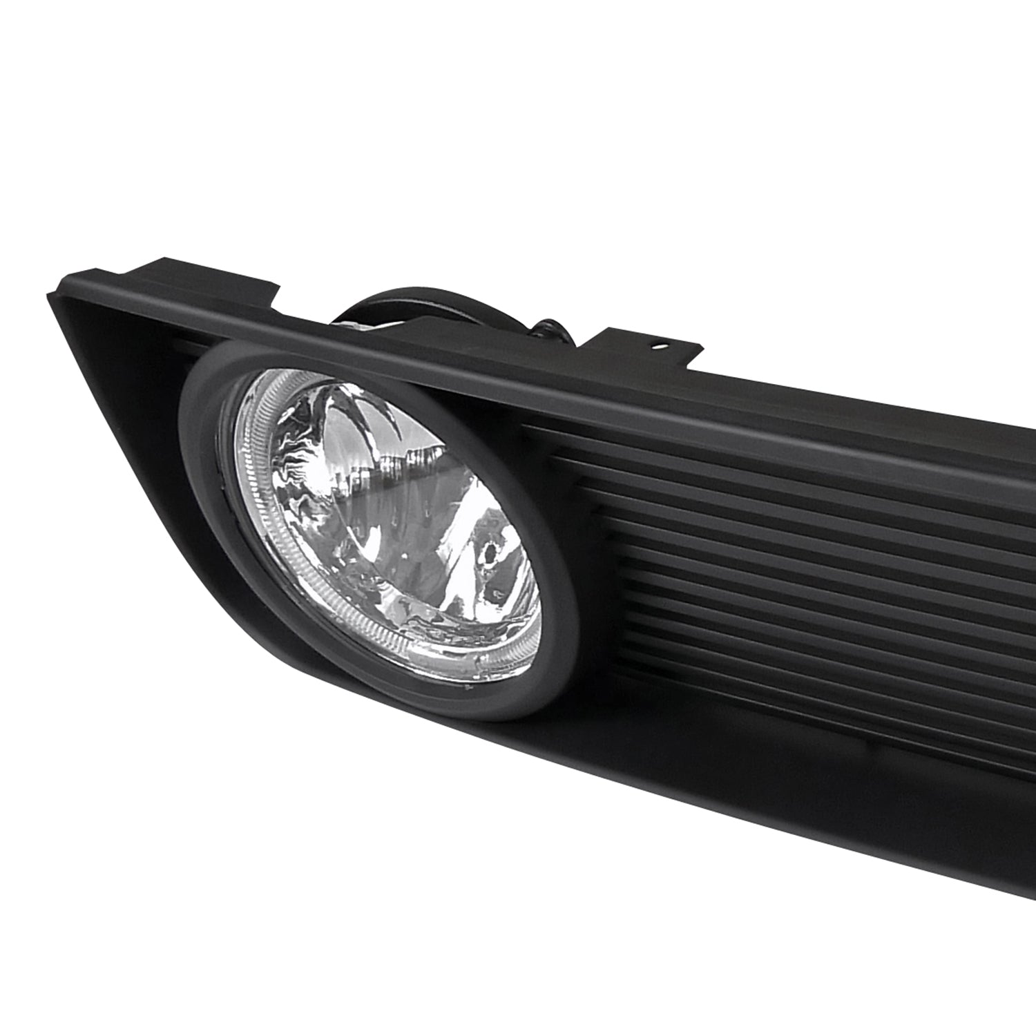 2005-2009 Ford Mustang V6 Black ABS Grille w/ Dual H10 Fog Lights