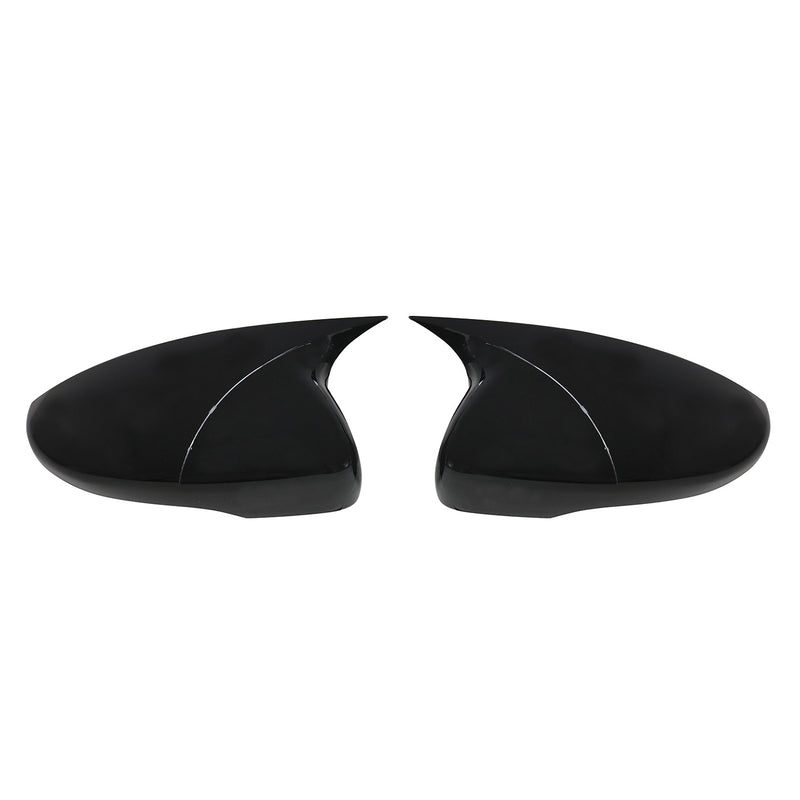 2012-2016 VW EOS Side Mirror Cover Caps Piano Black 2 Pcs