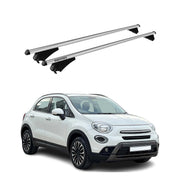 2016-2023 Fiat 500X Roof Rack Cross Bars Silver