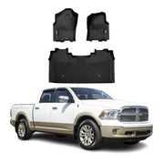 2019-2024 RAM 1500 Limited Crew Cab Premium Floor Mats Liners First and Second Row Set