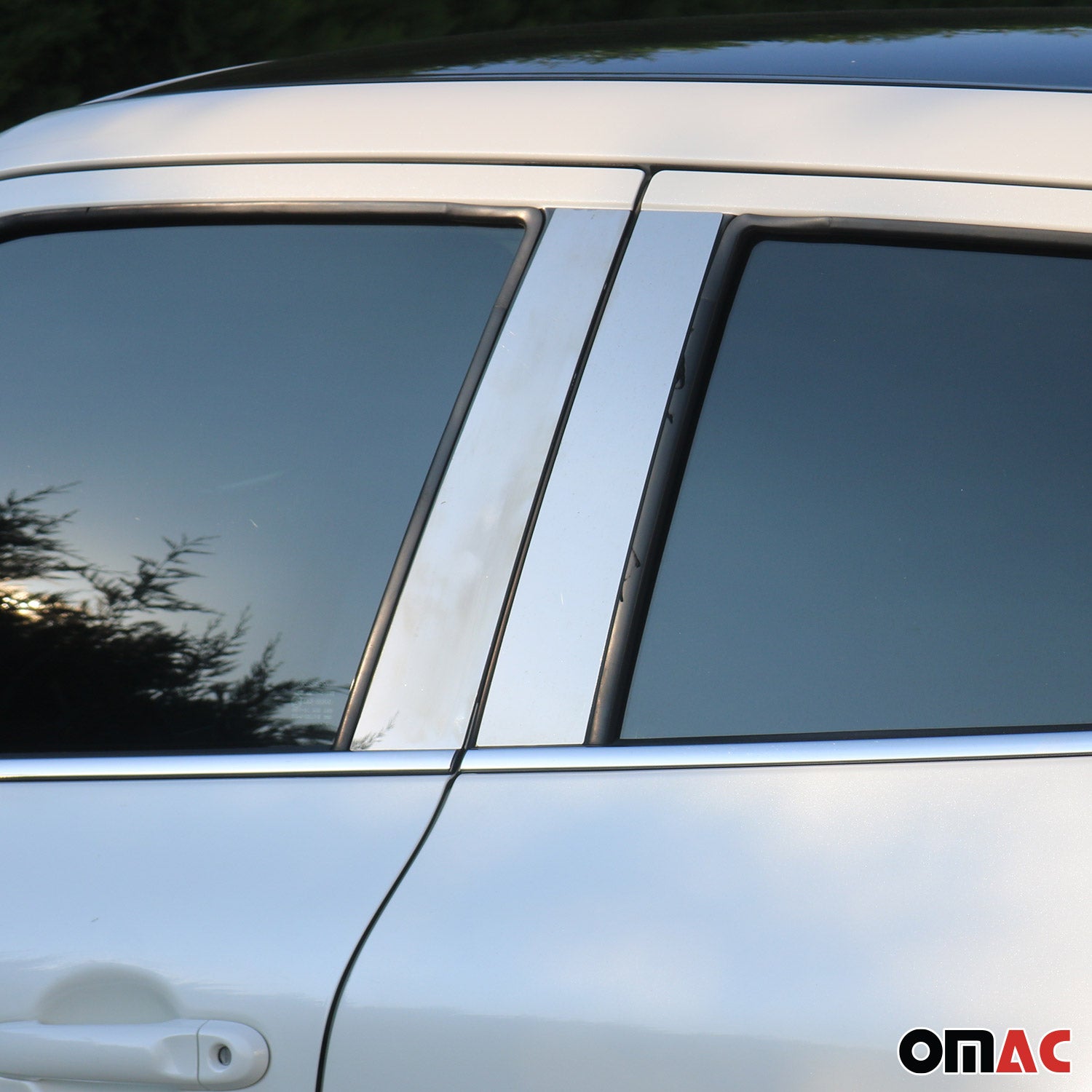 2011-2014 Jeep Grand Cherokee Window Pillar Posts Door Trim Stainless Steel Silver 6x