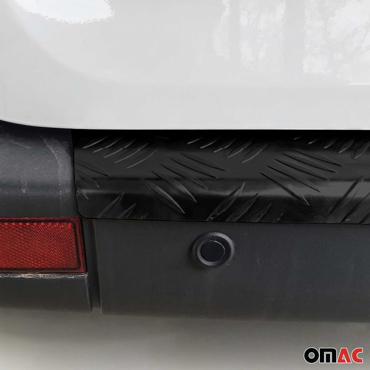 OMAC Rear Bumper Sill Cover for Ford Tourneo Custom I 2012-2023 Aluminium Black