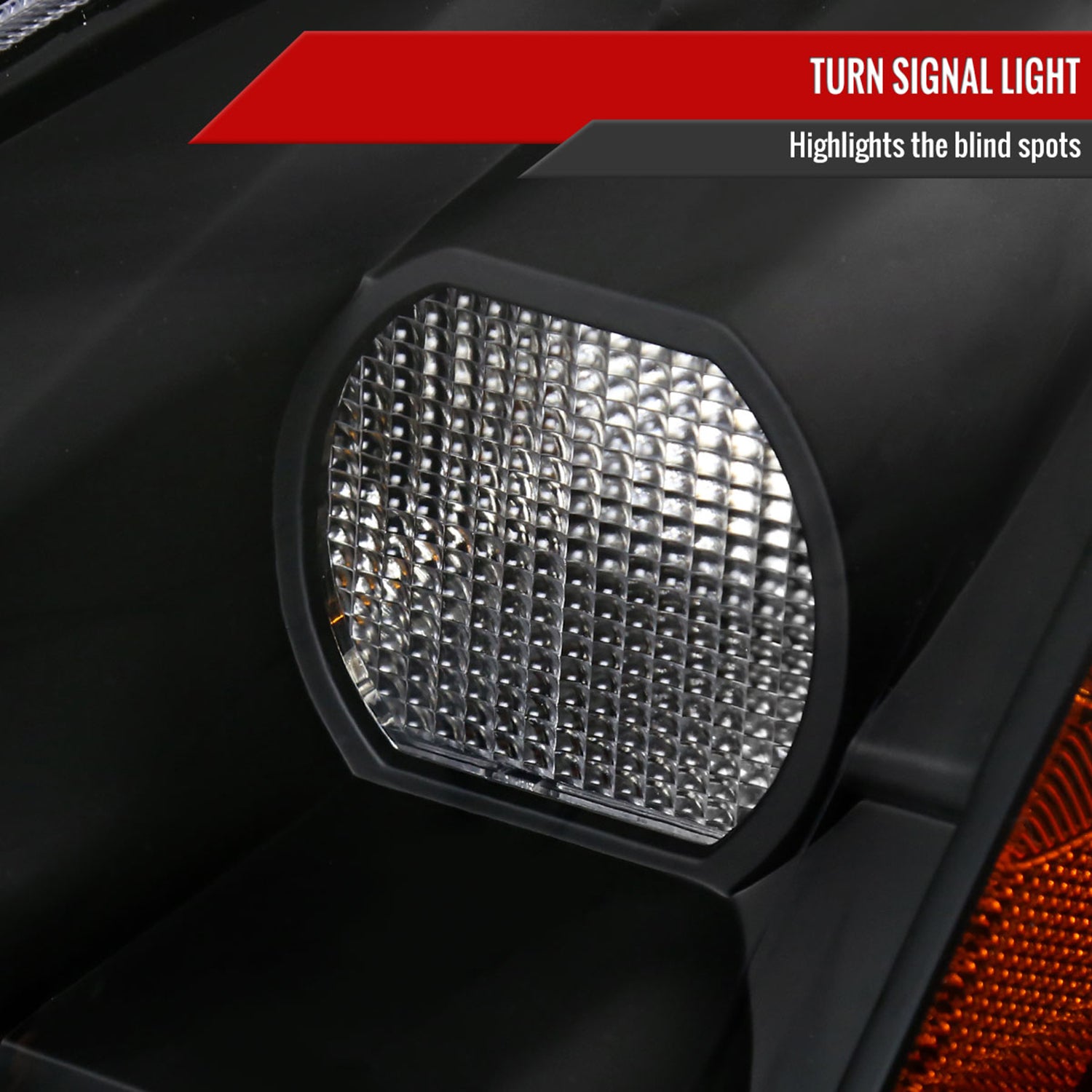 2004-2006 Nissan Maxima Projector Headlights Amber Reflectors Matt Black/Clear