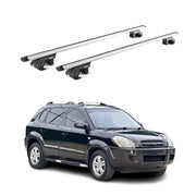2005-2009 Hyundai Tucson Roof Rack Cross Bars Silver