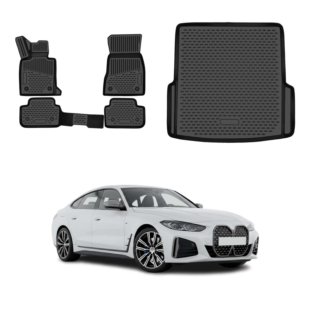 OMAC Floor Mats & Cargo Liners for BMW i4 Gran Coupe 2022-2026
