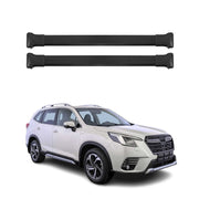 2025 Subaru Forester Roof Rack Cross Bars Luggage Carrier Alu Black 2Pcs