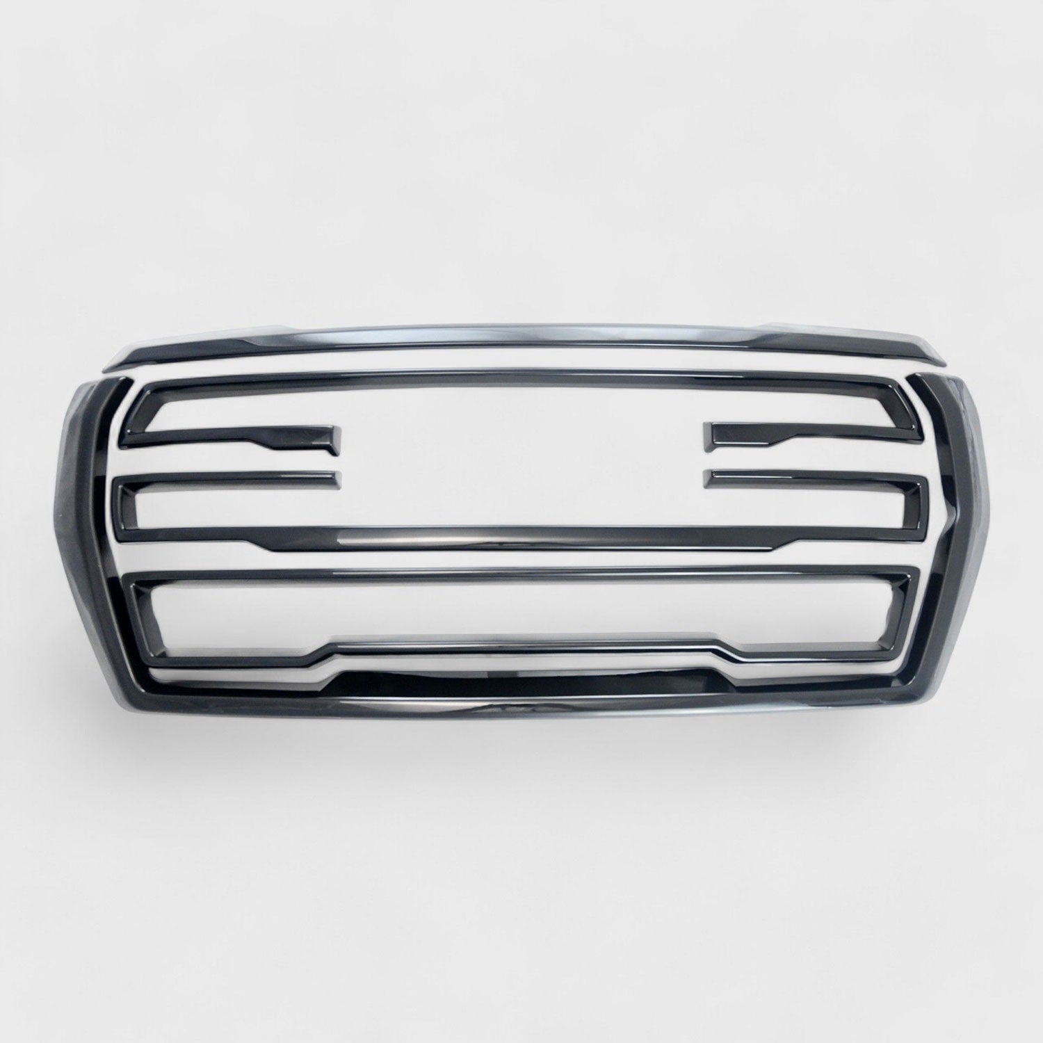 2021-2024 GMC Yukon Grille Overlay Gloss Black 5Pcs ABS Plastic