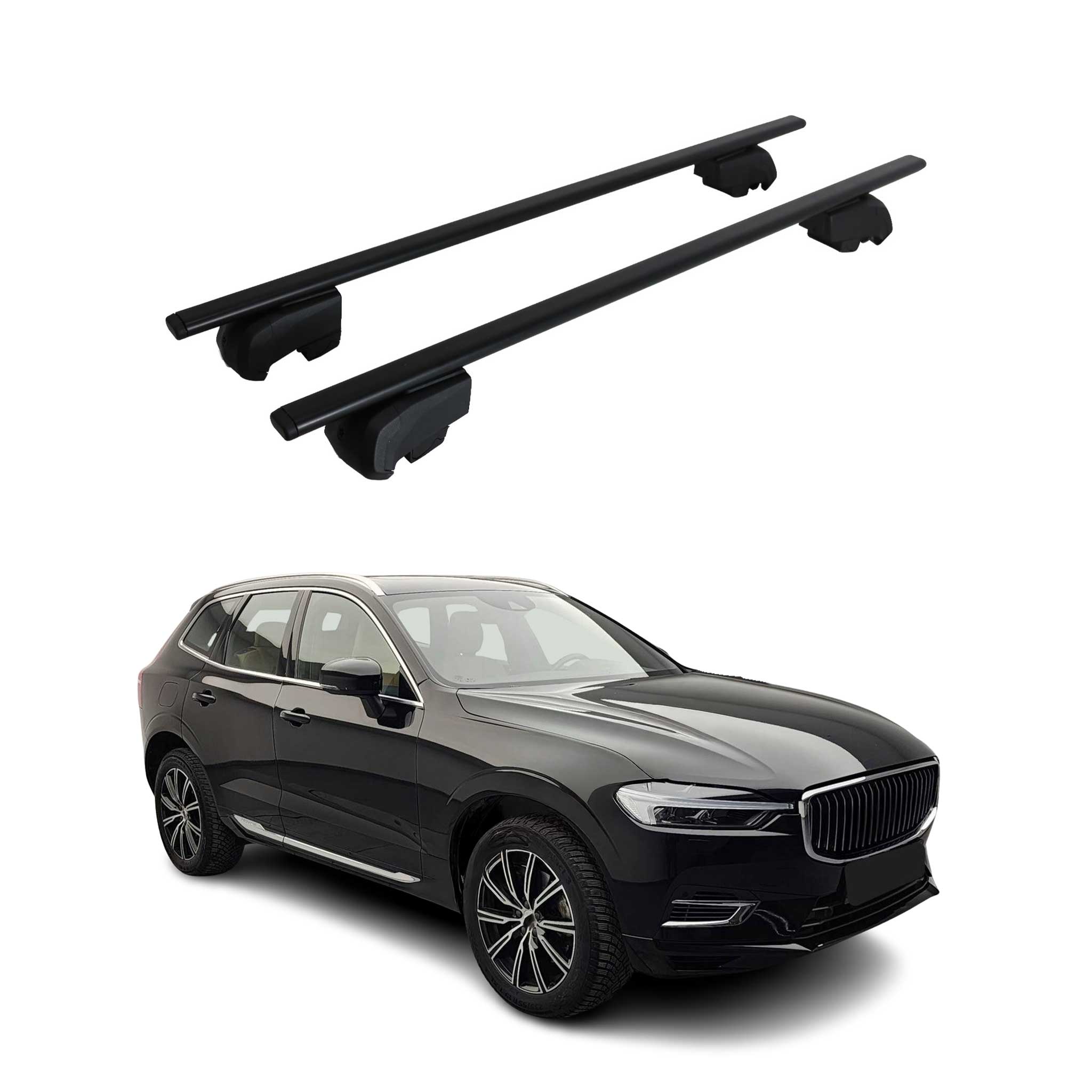 2018-2026 Volvo XC60 Roof Rack Cross Bars Black