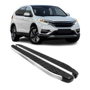 2012-2016 Honda CR-V Running Boards Side Steps Silver & Black