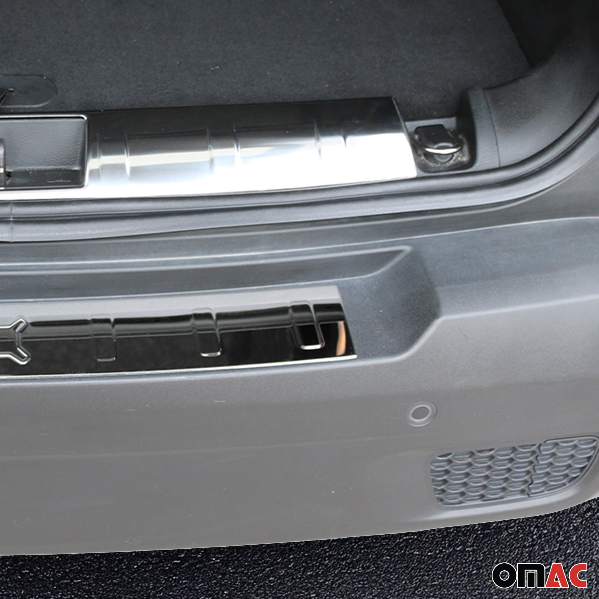 Rear Bumper Guard & Trunk Sill Cover Set for Jeep Renegade 2015-23 S.Steel Gloss