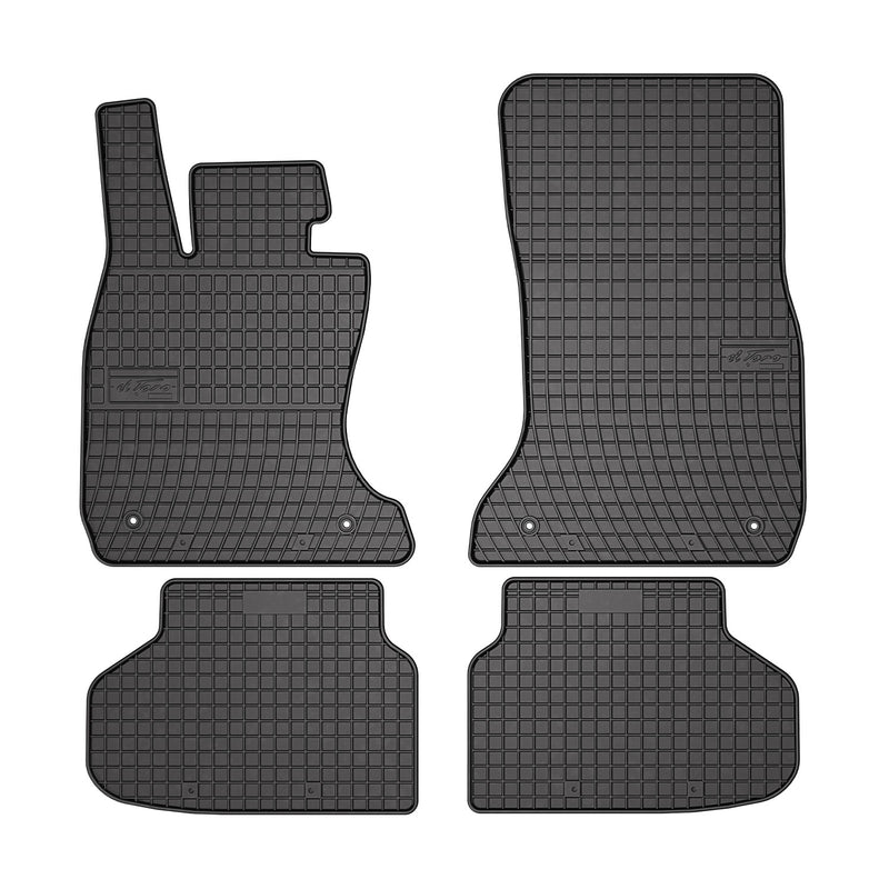 2009-2015 BMW 7 Series F01 Short Sedan Floor Mats Liners Full Set All Weather Rubber Black