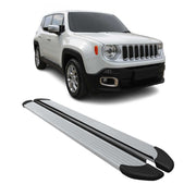 2015-2024 Jeep Renegade Running Boards Side Steps Silver
