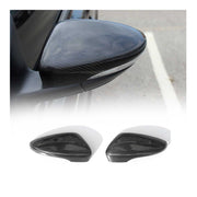 2012-2014 VW Passat B7 Side Mirror Cover Caps Carbon Fiber Black 2 Pcs