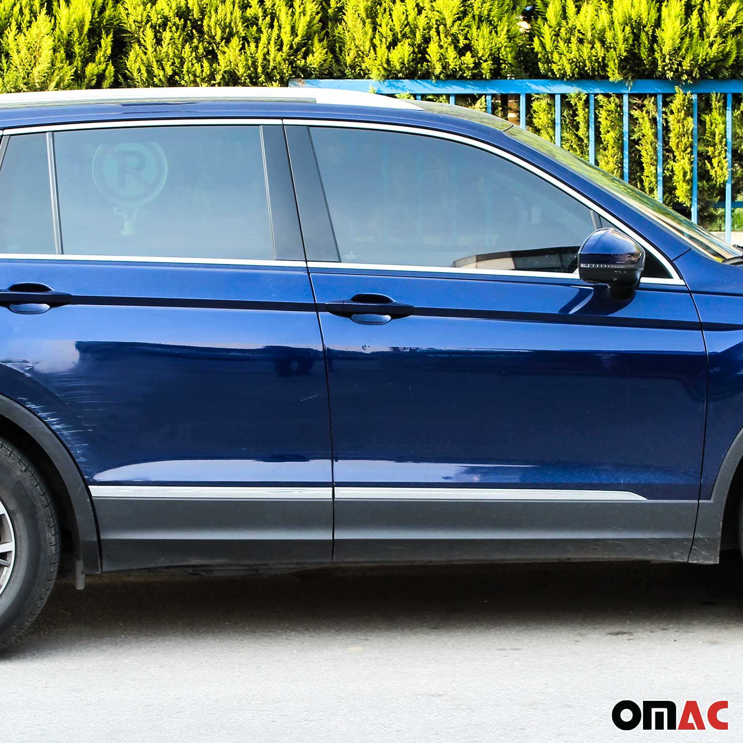 2018-2022 VW Tiguan SWB Side Door Molding Trim Skirt Garnish Stainless Steel