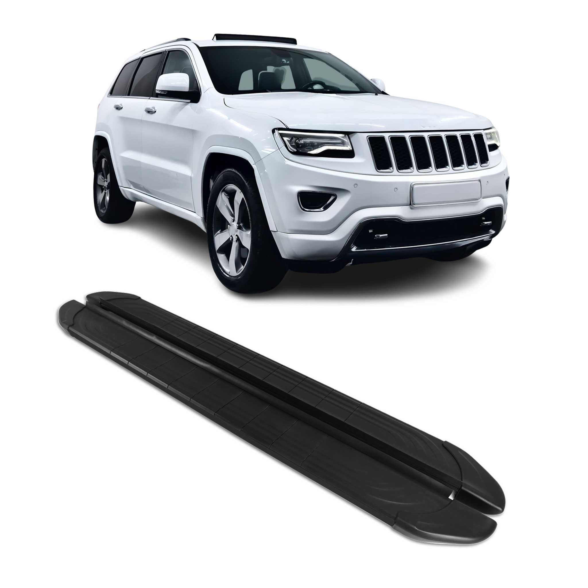 2011-2021 Jeep Grand Cherokee Nerf Bar Side Step Running Boards Alu 2x