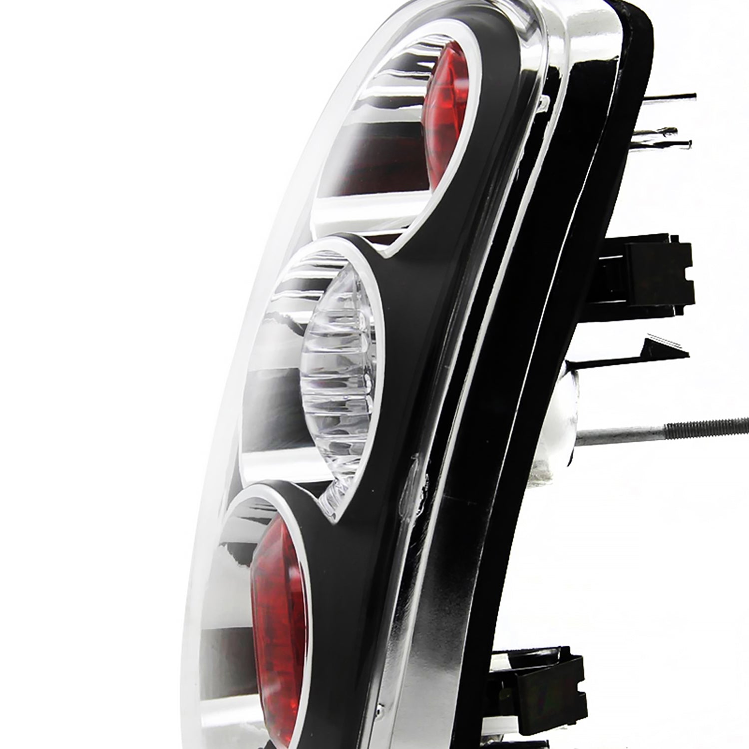 2002-2004 Mini Cooper Tail Lights Matte Black Housing/Clear Lens