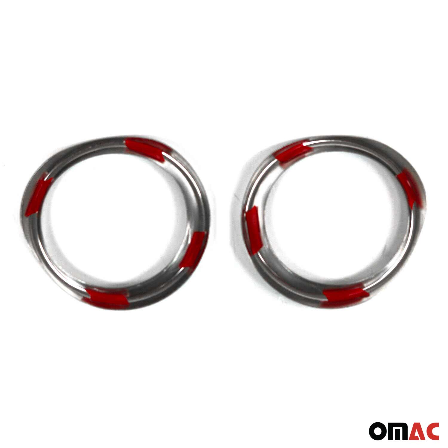 2018-2022 Toyota C-HR Fog Light Lamp Bezel Cover Stainless Steel Silver 2 Pcs