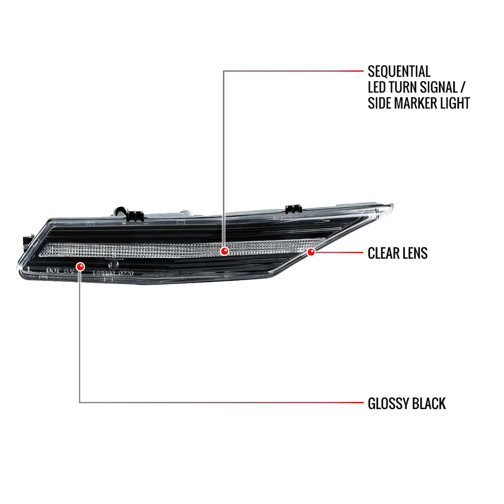 For Porsche Taycan 4S 2019-2025 LED Turn Signal Light With Seqeuntial