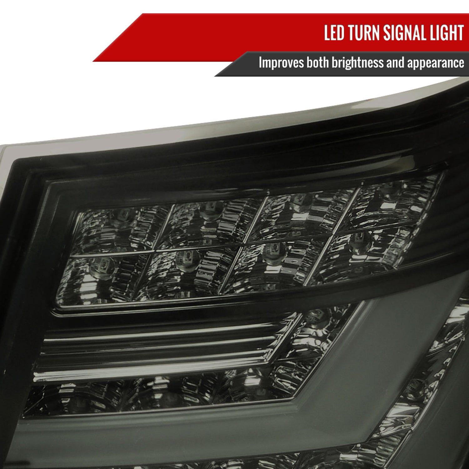 2007-2009 Lexus LS460 LED Tail Lights + Trunk Lights Chrome/Smoke Lens