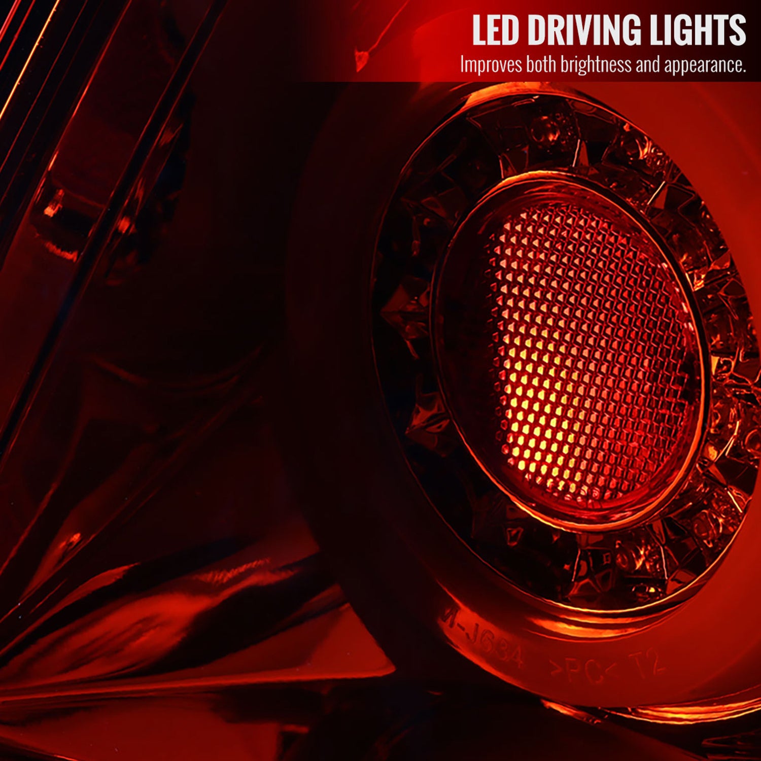 2006-2013 Chevy Impala/ 2014-2016 Impala Limited LED Tail Lights Chrome/Red Lens