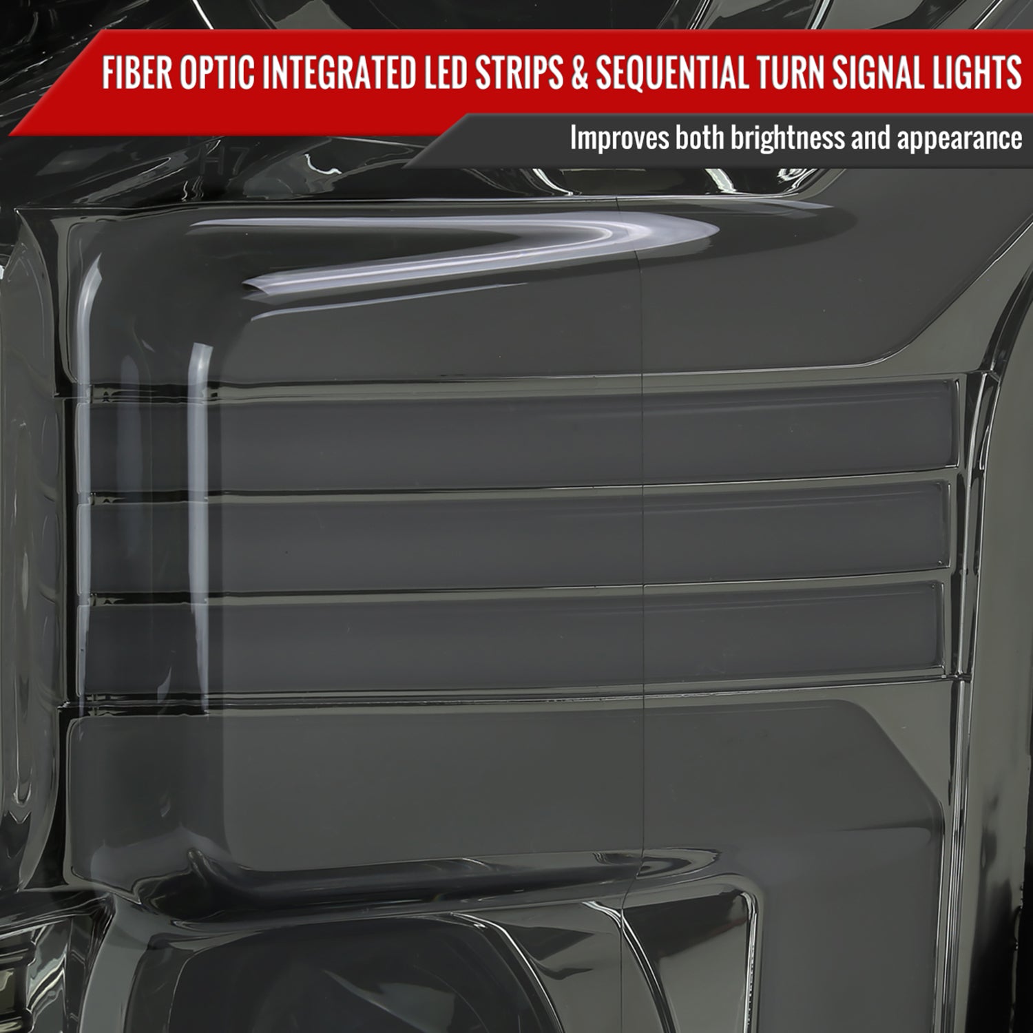 2015-2017 Ford F-150 LED Bar Projector Headlights Turn Signals Chrome / Smoked