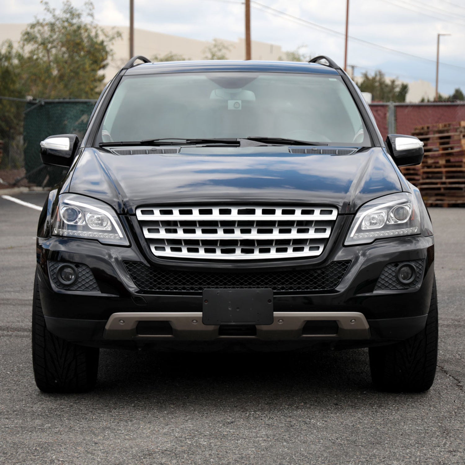 2009-2011 Mercedes W164 ML-Class LED Sequetial Signal Headlights Matte Black