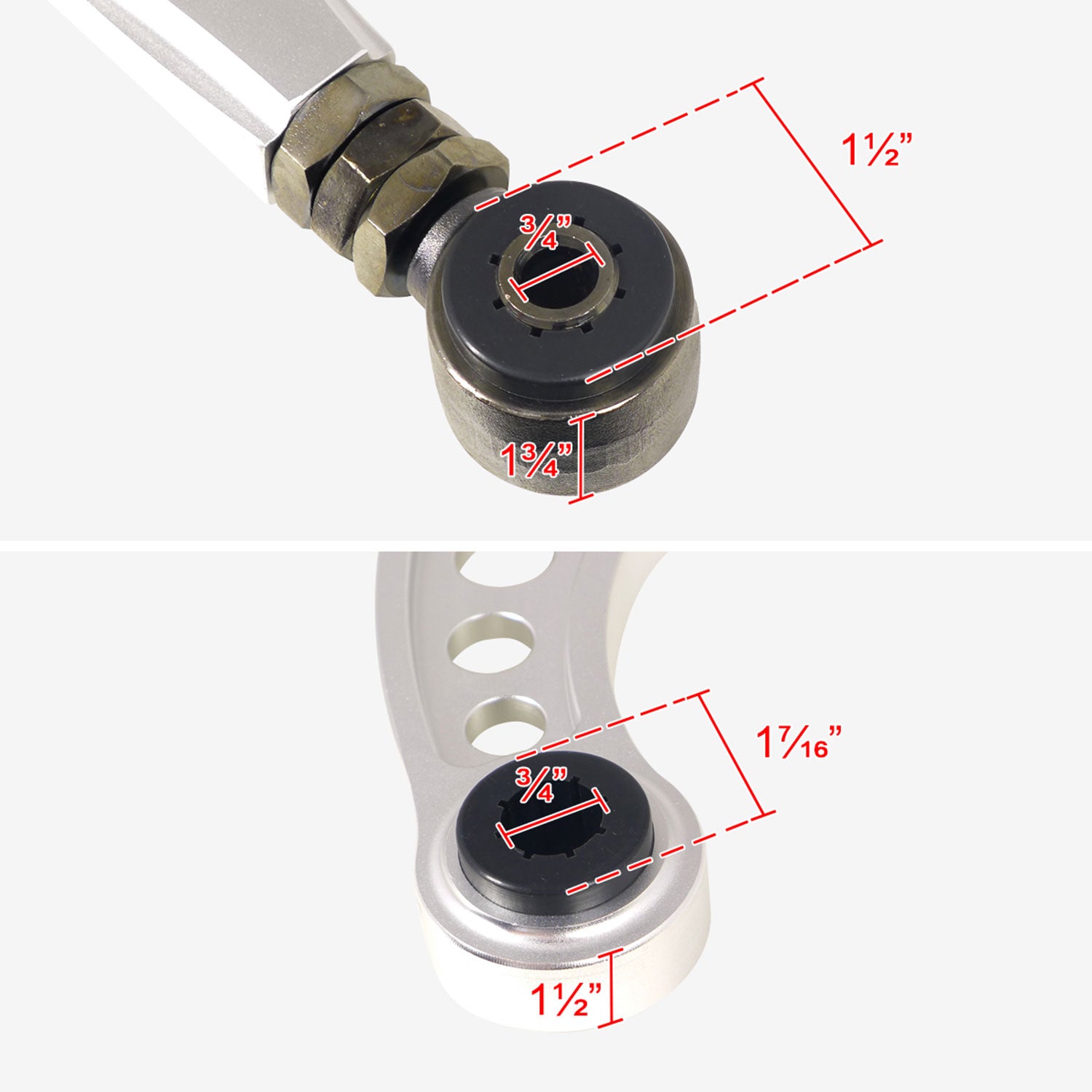 2006-2017 Honda Civic Acura CSX/ILX Rear Upper Camber Control Arms