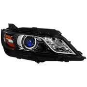 For Chevrolet Impala 2014-2020 Factory Style Projector Headlight - Passenger Side Jet Black Housing Clear Lens