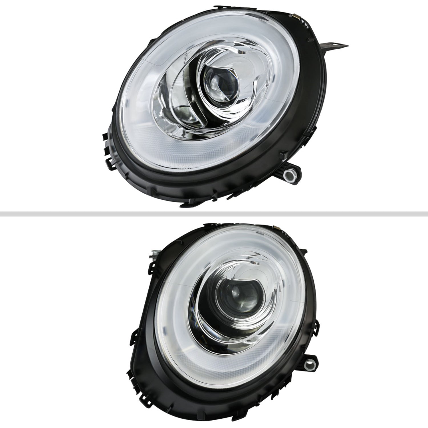 2007-2015 Mini Cooper R55 R56 R57 R58 R59 Headlights LED Bar Signal Chrome